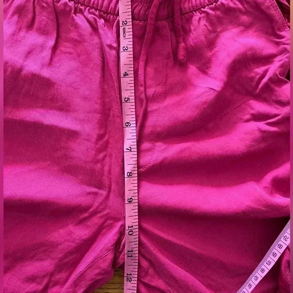 ❤️2/$30❤️[XS]Zara Hot Pink Viscose Casual Straight Wide Leg Pants - Picture 5 of 9